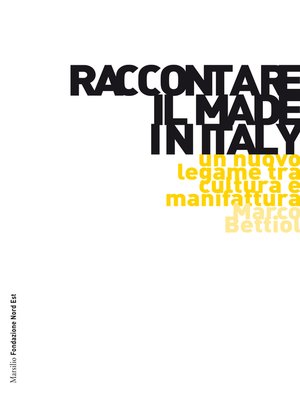 cover image of Raccontare il Made in Italy